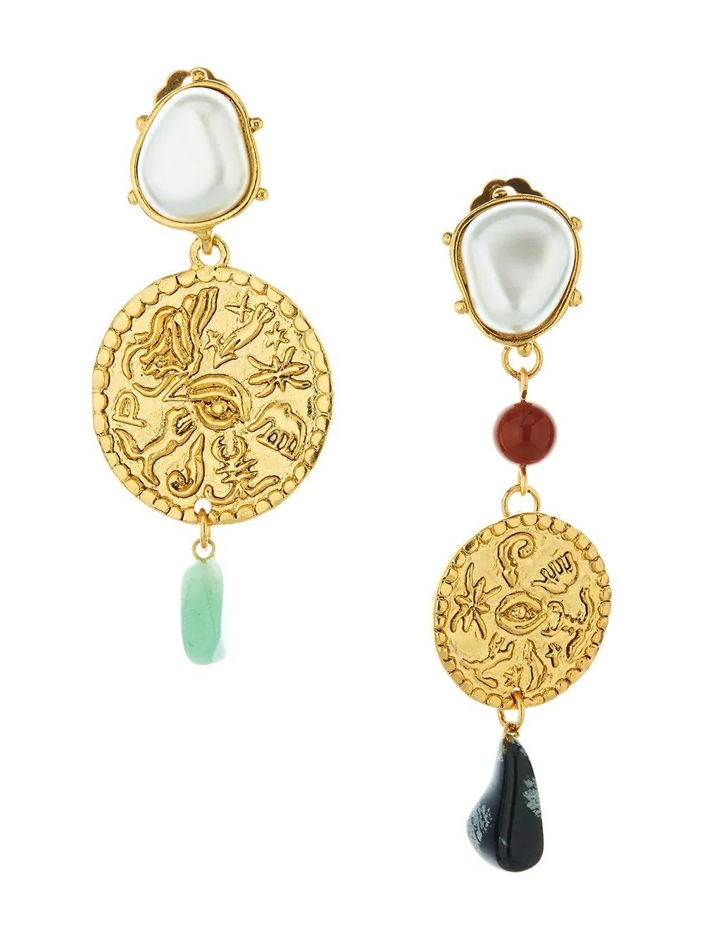 Fashion Creative Personality Carving Earrings Jewelry
