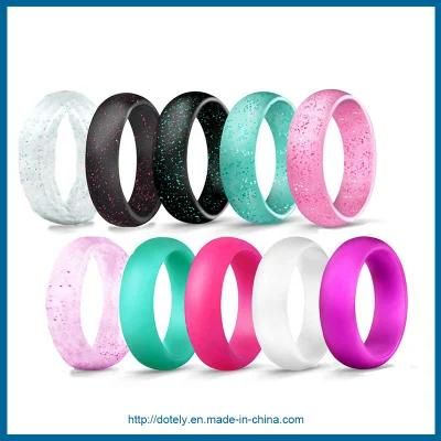 Women Men Silicone Wedding Ring Rubber Band