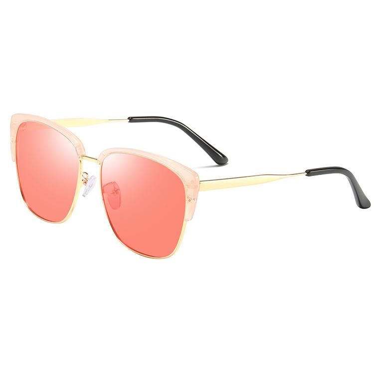 2019 Newly Square Shape Metal Mixture Sunglasses for Ready Made Goods