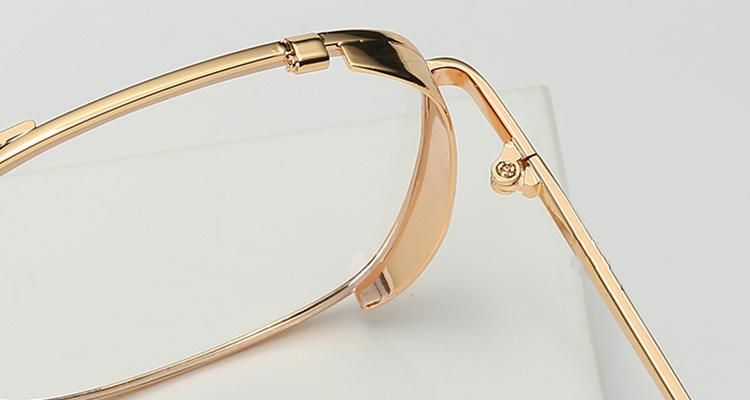 Double Beam Retro Optical Metal Glasses Frames Eyeglass Optical Frame China Manufacturers
