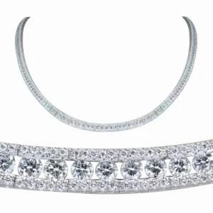 18k High End White Diamond Necklace (BLN1)