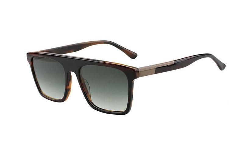 Unique Design Wholesale Square Shape Acetate Spring Hinged Tac Lens Thick Ideal Sunglasses