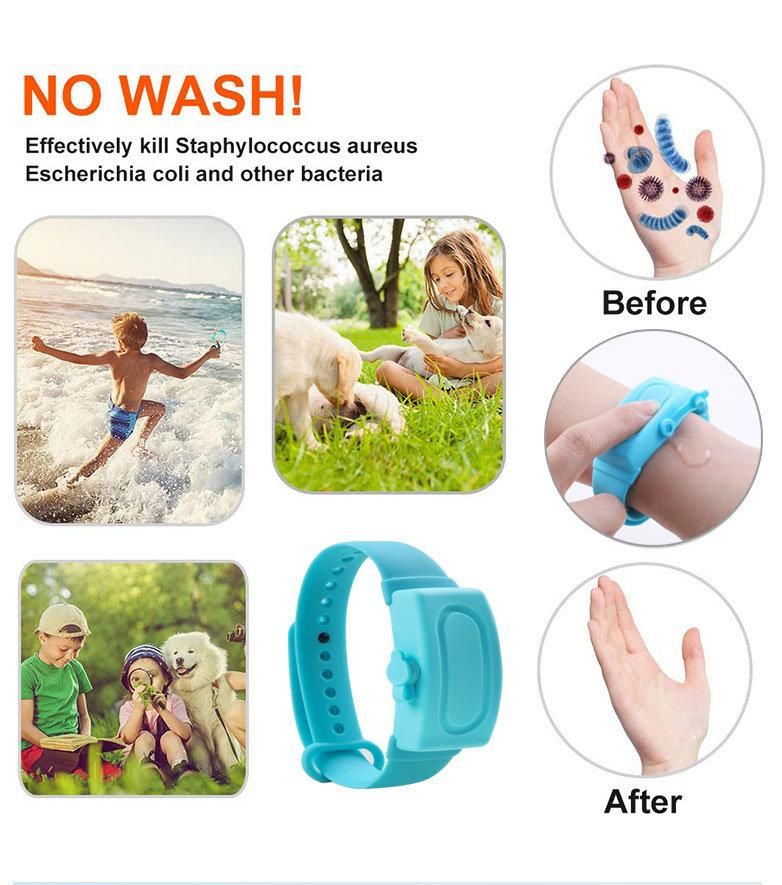 New Adjustable Silicone Sterilized Bracelet Disposable Hand Sanitizer Bracelet