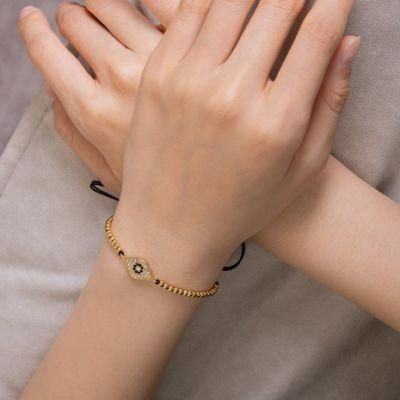 Elegant Trendy Drill Core Strange Eye Bracelet