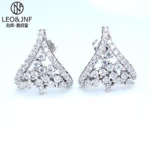 Wholesale 2019 Fashion Jewelry Pierced Earclip Silver Super Flash Zircon Earrings Ear Stud
