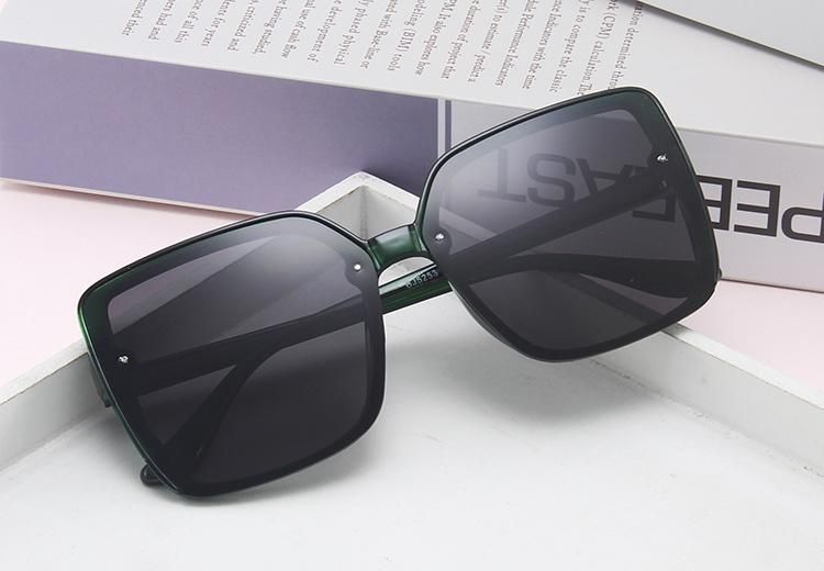 Sunglasses 2022 Square Retro Women Big Frame Sun Glasses Black Fashion Gradient Oversized Shades Sunglasses