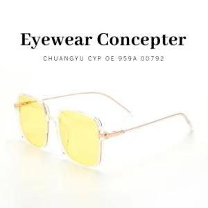 Yellow Lens Polarized Sunglasses, New Fashion Vintage Sunglass