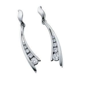 Fashion 925 Sterling Silver Elegant Cute Drop Stud Earring