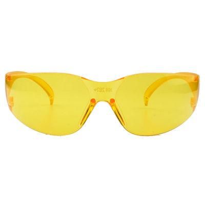 Yellow One Piece Lens Safety Sunglass