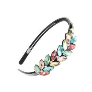 Thin Hair Band with Colors Crystal Hair Jewelry for Women