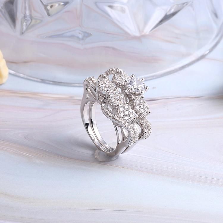 925 Silver High Quality Best Seller Moissanite Cubic Zirconia Fashion Jewellery Accessories Fashion Jewelry Ring