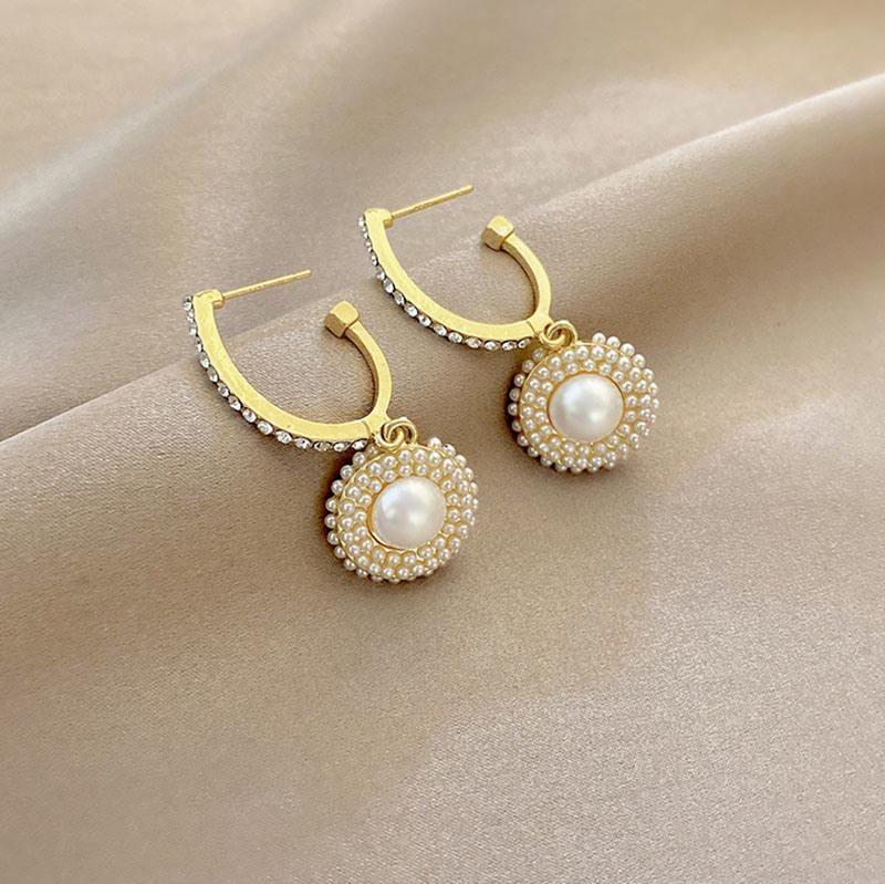 Fashion Niche Design Round Geometry Earring Jewelry