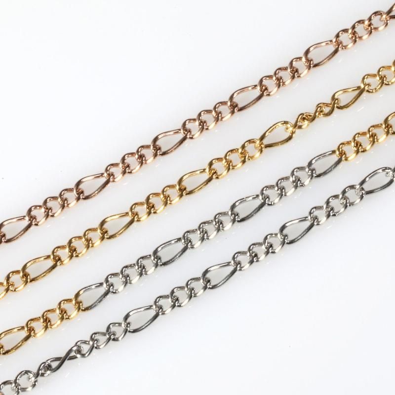 Gold Plated Earring Fashion Jewelry Design Curb Chain Long and Short Bracelet Anklet Necklace 18inch with Pendant