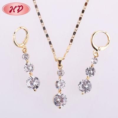 Hot Sale Wholesale 2020 Fashion Dubai Costume 18K Gold Plated Jewelry Sets with Pearl