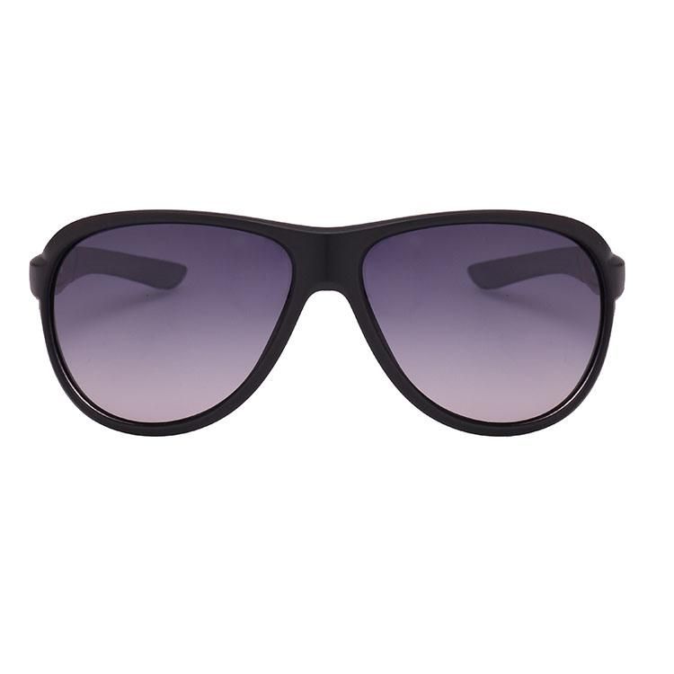Large Round Black Frame Sports Sunglasses