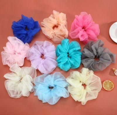 Elastic Hair Bands Large Scrunchies Organza Hair Scrunchy