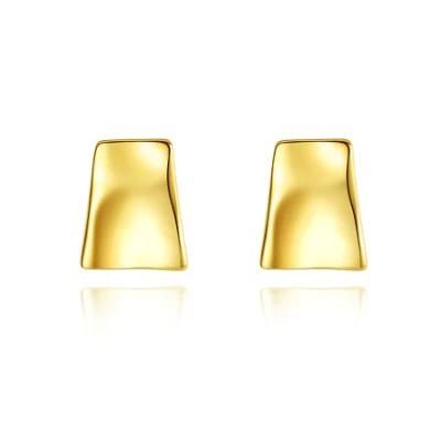 Cute Little Gold-Plated Silver Earrings Stud