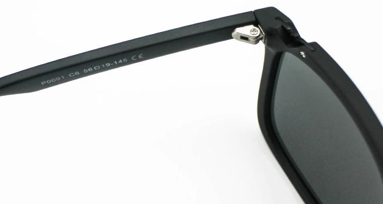 Shade Black Tr Frame Stock Polarized Sunglasses for Men