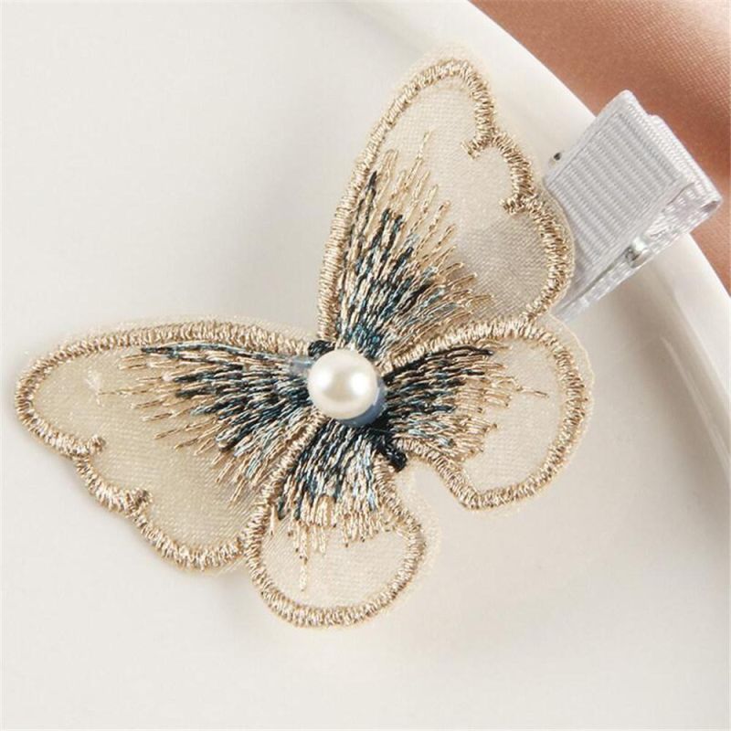 Dgirls Beauty Tools Butterfly Peanut Shape Fashion Hair Clip