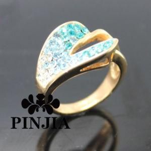 Rose Gold Plated Multi-Color Wings Crystal Fashion Ring