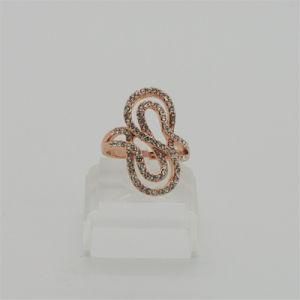 The Simple Style Arab Modelling Design Ring Plated Rose Gold Ring (R130028)