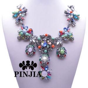 Crystal Cluster Necklace Crew Vintage Statement Bib Imitation Jewelry