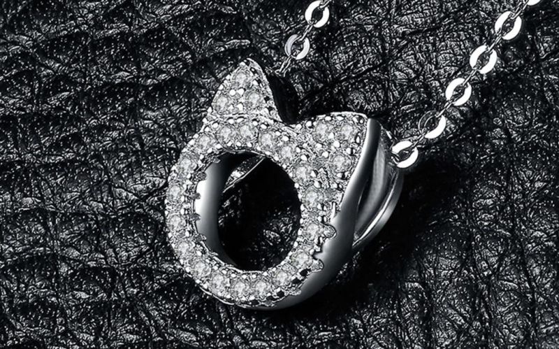 Fashion Cat Designs 925 Sterling Silver Cat Pendants for Ladies Silver Jewelry Wholesale