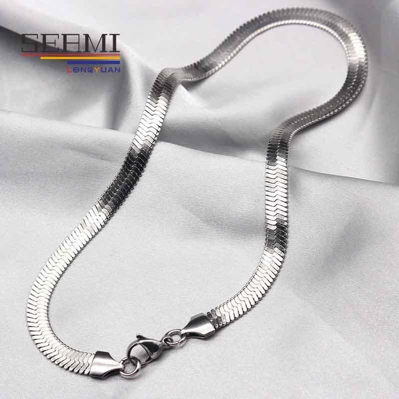 Fashion Jewelry Hiphop Snake Link Chain Stainless Steel Men Necklace