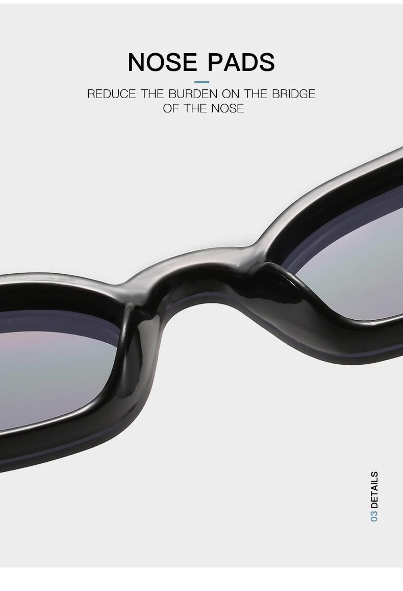 Sunglasses Personality Piece Transparent Purple Sunglasses Female Cross-Border Street Shooting Glasses