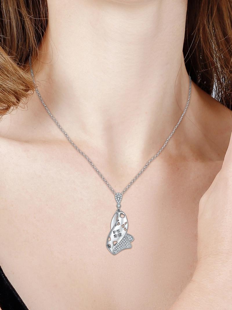 Fashion China Set Jewelry 925 Sterling Silver Pendant Necklace