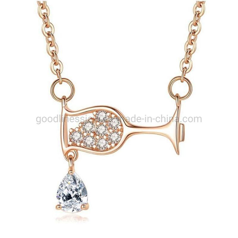Hot Sale Newest Fashion Ladies Zircon Necklace Jewelry