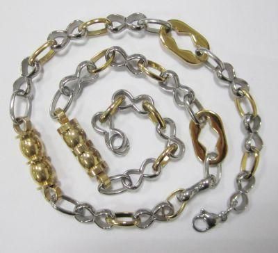 New Design Gold Plating Stainless Steel Chain, Stainless Steel Jewelry Wholesale