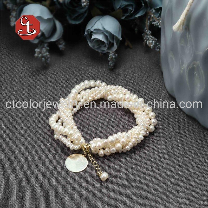 New Design Fashion Jewellery 925 Silver Sweater Chain Pearl Necklace Women Jewelry