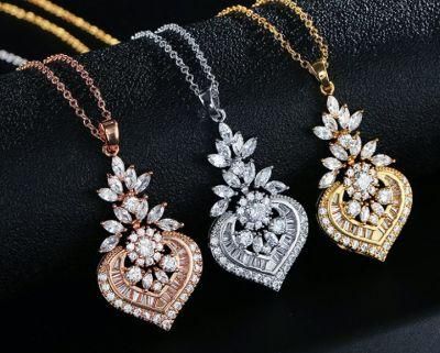 Luxury CZ Necklace Jewelry, Bridal Wedding Necklace Jewelry, Bridesmaid Necklace Jewelry, Prom Necklace
