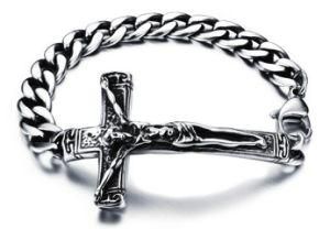 Retro Chain Bracelet Manly Male Jewelry 316L Stainless Steel Men Link Bangles Punk European Style Cross Bracelets&Bangles