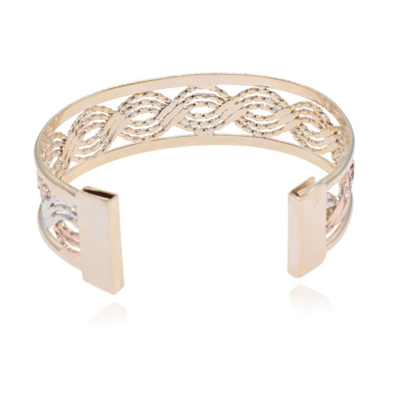 Hree-Color Gold-Plated Ladies High Fashion Charm Bracelet