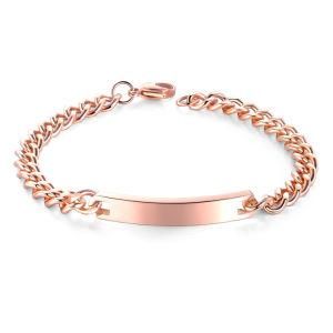 Fashion Jewelry Adjustable Custom Stainless Steel Bar Women Bracelet