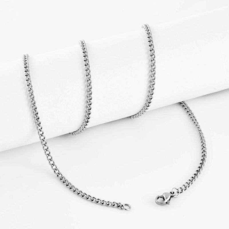 Hot Sale 316L Stainless Steel Curb Chain Jewelry for Hooks and Decoration Accessories