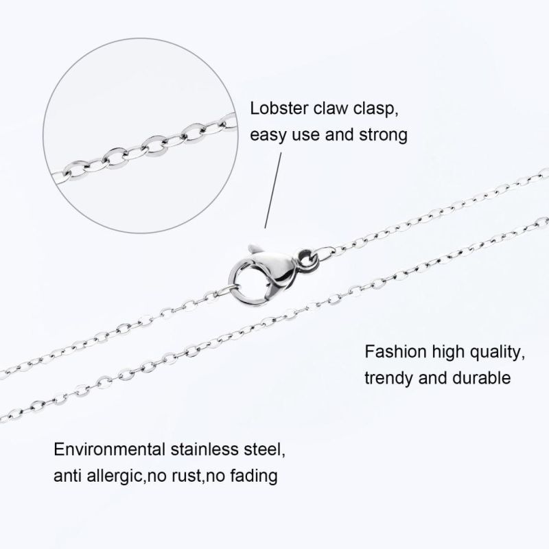 Stainless Steel Fashion Making Chain O Shape Necklace Bracelet Anklet Handmade Jewelry for Lady Shiny Jewellery Fashionable Pendant Design