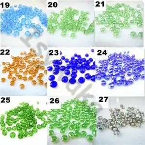 Mixed Colors 46mm 50PCS Rondelle Austria Faceted Crystal Jewelry Accessories