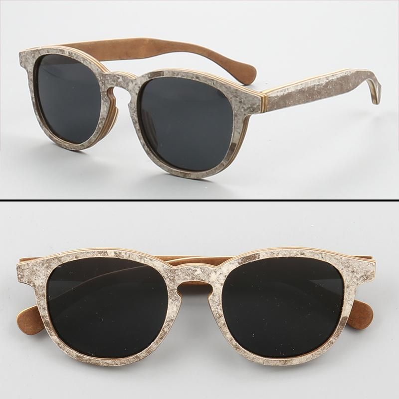 New Wood Wooden Sunglasses with Mirror Lens