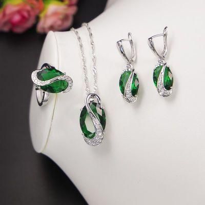 Gold Filled Jewelry 925 Sterling Silver Jewelry Women Necklace Earrings Ring Bracelet Set