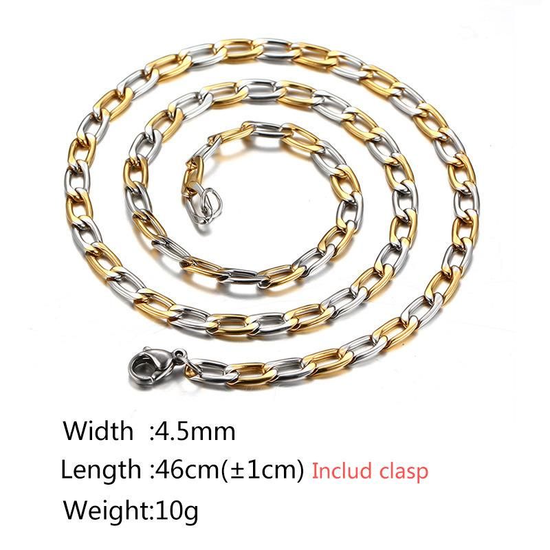2017 Fashion Multi Mix Chains Gold Colorful Cable Chain