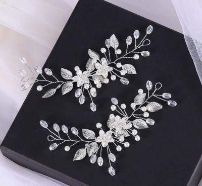 Bridal Wedding Crystal Flower Hair Stick Hair Pin Hair Comb Headpiece Headband