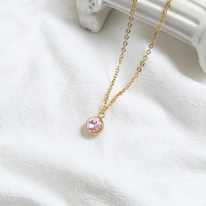 Manufacturer Custom High Quality Gold Plated Fashion jewellery Wholesale Women Necklace Trendy Stainless Steel Jewelry