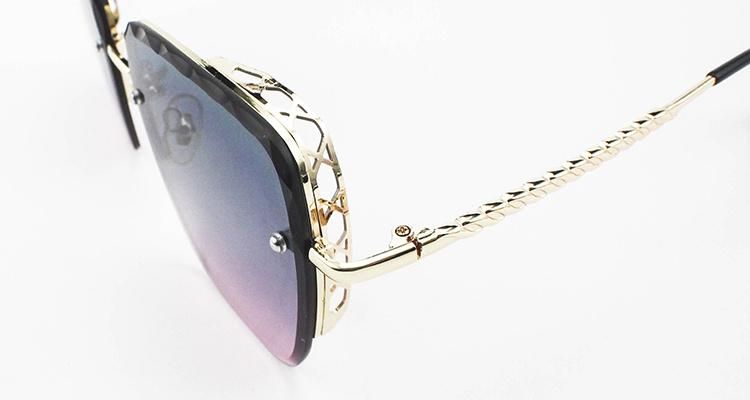 Light Wholesale Custom Logo Popular Frameless Women Sunglasses