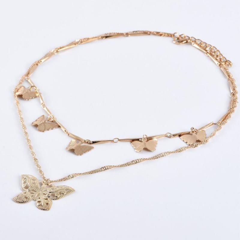 Women Promotional Gift Accessories Charm Choker Multilayer Pendant Necklace Jewelry
