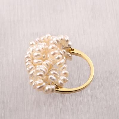 Fashion Accessories 925 Silver Gold Plated Pear Ball New Style Fashion Jewelry High Quality Jewellery Factory Wholesale Ring