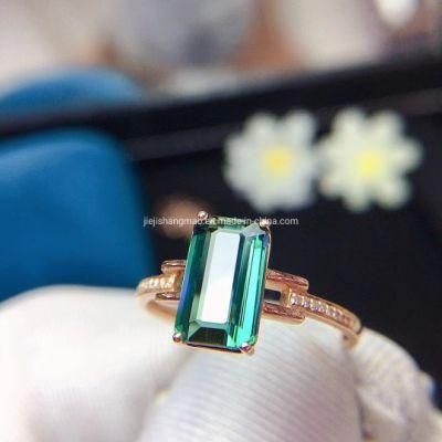 Retro Tourmaline Ring 18K Gold and South Africa Diamond China