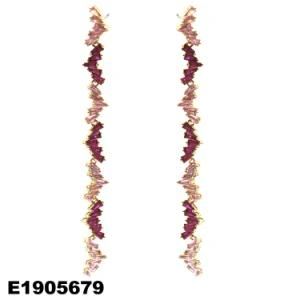 2021 New Style Gold Plating Pink Earring Fashion Earring Fashion Jewelry